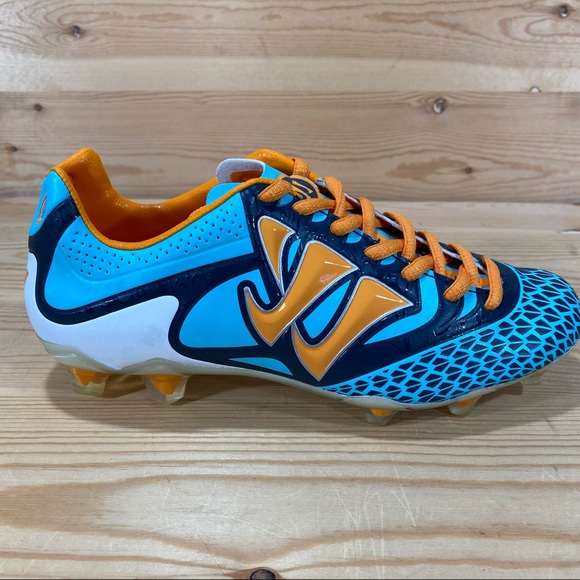 NIB Warrior Youth Skreamer Soccer Lacrosse Field Hockey Cleat  Navy/Orange - Picture 2 of 9